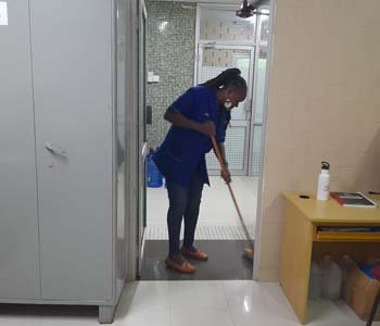 Shramdaan by staff members to clean their Offices